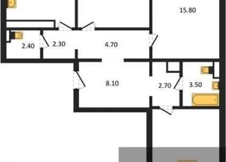 Продам трехкомнатную квартиру, 87.9 м2, Воронеж, улица Шишкова, 140Б/16