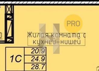 Однокомнатная квартира на продажу, 26 м2, Ростовская область, проспект Маршала Жукова, 26к5