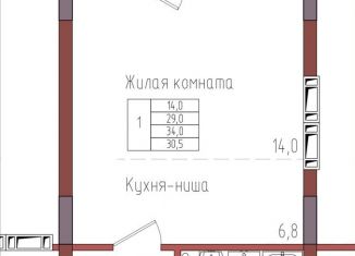 Продаю квартиру студию, 30.5 м2, Калининградская область