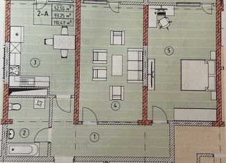 Продается квартира свободная планировка, 110.5 м2, Чечня, улица Ризвана Исаевича Гайдабаева, 37