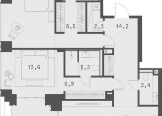 2-комнатная квартира на продажу, 148.4 м2, Москва, Садовая-Сухаревская улица, 14с1