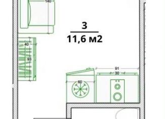 Продаю квартиру студию, 11.5 м2, Москва, улица Пестеля, 9