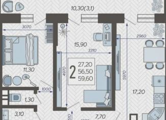 Продаю 2-ком. квартиру, 70 м2, Краснодар, микрорайон 9 километр, Ярославская улица, 115лит5