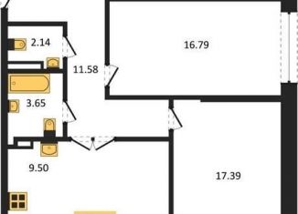 Продается 2-ком. квартира, 83.3 м2, Воронеж