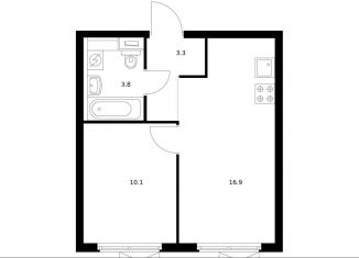 Продам однокомнатную квартиру, 34.1 м2, Московская область