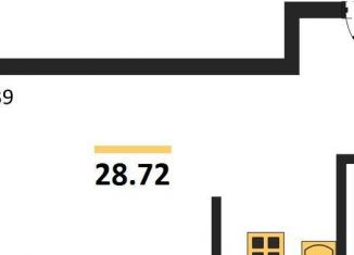 Продам квартиру студию, 28.7 м2, Воронеж