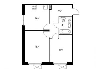 Продаю 2-комнатную квартиру, 52.7 м2, Москва