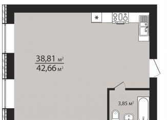 Продажа 1-комнатной квартиры, 42.7 м2, Ульяновск, Ленинский район, улица Тимирязева, 48А