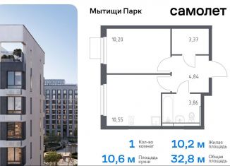 Продается 1-ком. квартира, 32.8 м2, Московская область, жилой комплекс Мытищи Парк, к5