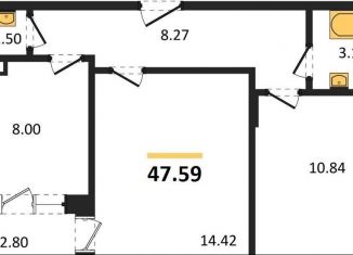 Продается двухкомнатная квартира, 47.6 м2, Воронеж, Советский район