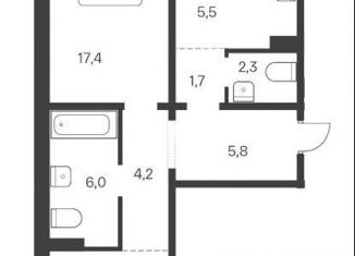 Продам трехкомнатную квартиру, 75 м2, Новосибирск, Кировский район