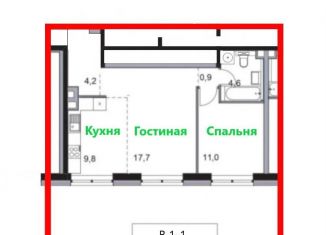 Продается однокомнатная квартира, 48.8 м2, Москва, ЖК Левел Причальный, Причальный проезд, 10к1