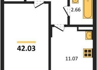 Продам 1-комнатную квартиру, 42 м2, Воронеж, Советский район, Острогожская улица, 164