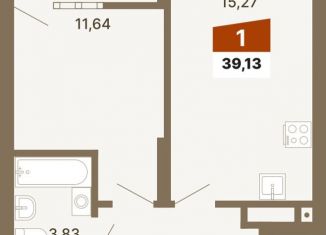 Продажа однокомнатной квартиры, 39.1 м2, Свердловская область