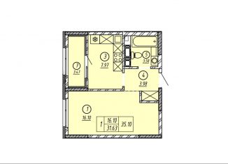 Продам 1-комнатную квартиру, 35.1 м2, Оренбург, Дзержинский район