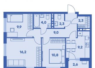 3-ком. квартира на продажу, 65 м2, Пермь