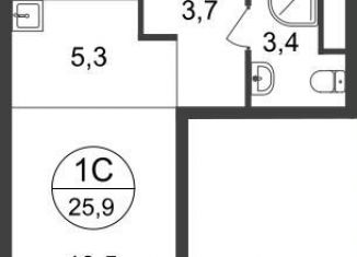 Продажа квартиры студии, 25.9 м2, Московский, 11-я фаза, к3