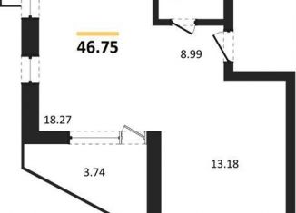 Продаю 2-комнатную квартиру, 46.8 м2, Воронеж, Железнодорожный район, набережная Чуева, 7