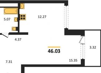 Продается 1-ком. квартира, 46 м2, Воронеж, Железнодорожный район, набережная Чуева, 7