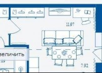 Продам квартиру студию, 32.8 м2, Брянск