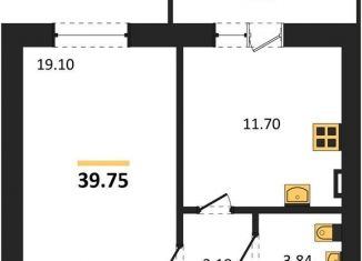 Продажа 1-ком. квартиры, 39.8 м2, Отрадненское сельское поселение