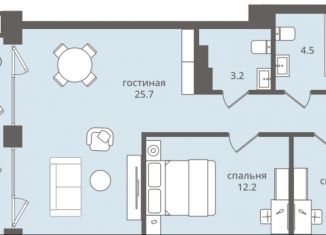 Продается 3-комнатная квартира, 72.9 м2, Пионерский