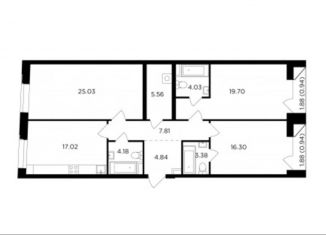 Продаю 3-комнатную квартиру, 109.7 м2, Москва, жилой комплекс Форивер, 3, ЖК Форивер