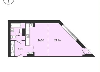 Продается квартира студия, 51.1 м2, Иркутская область, Советская улица, 115/1