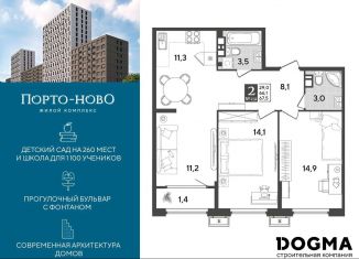 Продажа 2-комнатной квартиры, 67.5 м2, Краснодарский край