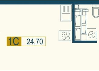 Квартира на продажу студия, 24.7 м2, Екатеринбург