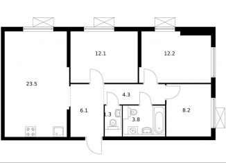 Продается 3-комнатная квартира, 71.5 м2, Москва, ЮВАО, жилой комплекс Люблинский Парк, 14.5