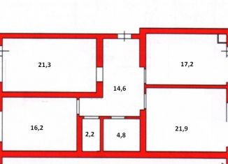 Сдам 3-комнатную квартиру, 106 м2, дачный посёлок Красково, улица Чехова, 13/2