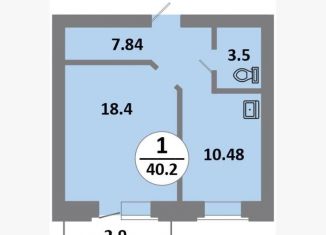 Продам 1-ком. квартиру, 40 м2, Красноярск, Советский район, Соколовская улица, 52