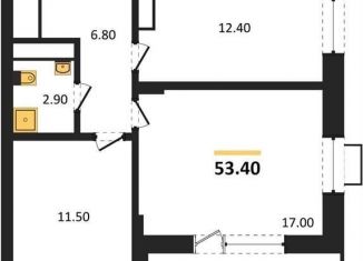 Продаю 2-ком. квартиру, 53.4 м2, Воронеж, улица Остужева, 52/5