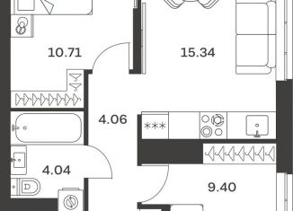 Продается двухкомнатная квартира, 47 м2, Тула, улица Хворостухина, 21