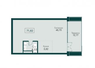 Продажа 2-комнатной квартиры, 71.8 м2, поселок городского типа Массандра, улица Мухина, 17А