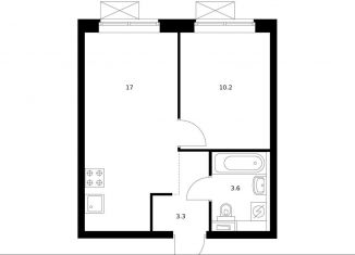 Продам 1-ком. квартиру, 34 м2, Москва, Кавказский бульвар, 51к2, метро Кантемировская