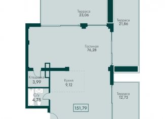 Продажа 4-комнатной квартиры, 151.8 м2, поселок городского типа Массандра, улица Мухина, 17А