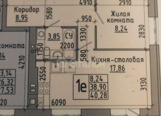 Продажа 1-комнатной квартиры, 40.3 м2, Волгоградская область, улица Грибанова, 1