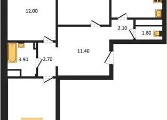 Продается 3-комнатная квартира, 80.4 м2, Воронеж, улица Загоровского, 9/1