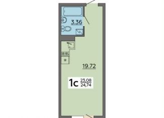 Продаю квартиру студию, 24.7 м2, Воронеж, Советский район, Острогожская улица, 164