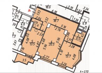 Продажа двухкомнатной квартиры, 76.3 м2, Санкт-Петербург, Выборгский район, улица Руднева, 18