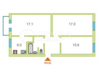 Продается 3-ком. квартира, 61.3 м2, Тюмень, Калининский округ, Новая улица, 17