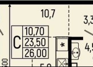 Продаю квартиру студию, 26 м2, Майкоп