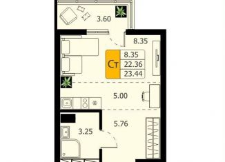 Продается квартира студия, 23.4 м2, Химки, жилой комплекс Химки Тайм, к2