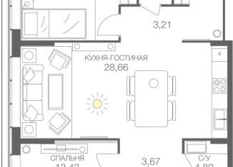 Двухкомнатная квартира на продажу, 82 м2, Москва, станция Шелепиха, Шелепихинский тупик