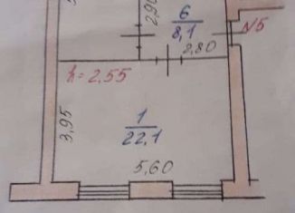 Продается 2-ком. квартира, 58 м2, поселок городского типа Максатиха, Молодёжный проезд, 4