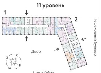 Продаю трехкомнатную квартиру, 64.4 м2, Тюмень, ЖК Колумб