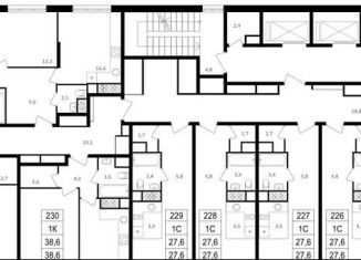 Продажа 2-ком. квартиры, 61.6 м2, Москва, улица Берзарина, 32к1, метро Октябрьское поле