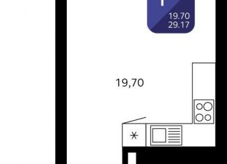 Продажа однокомнатной квартиры, 29.2 м2, Уфа, Кремлёвская улица, 50/1, ЖК Черника